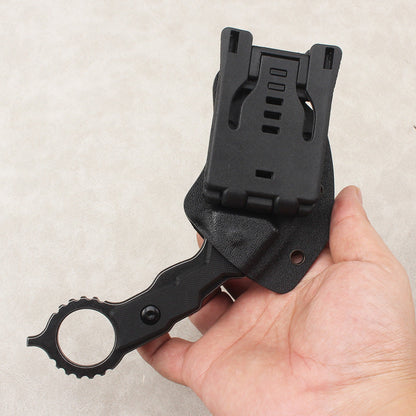 High-quality outdoor and survival knife: portable, high-hardness, sharp, compact—suitable for wilderness use or as an everyday carry fruit knife.