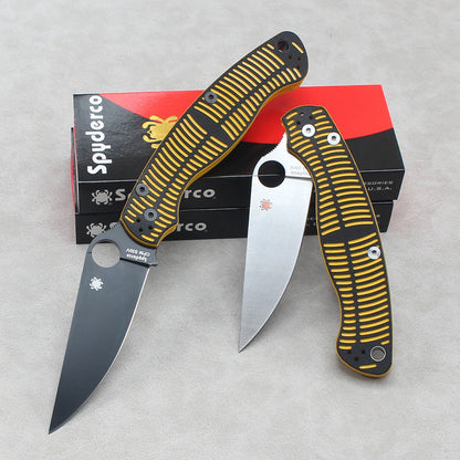Spyderco C36 Folding Knife – New Model with Dual-Tone G10 Handle and High-Hardness Survival Blade