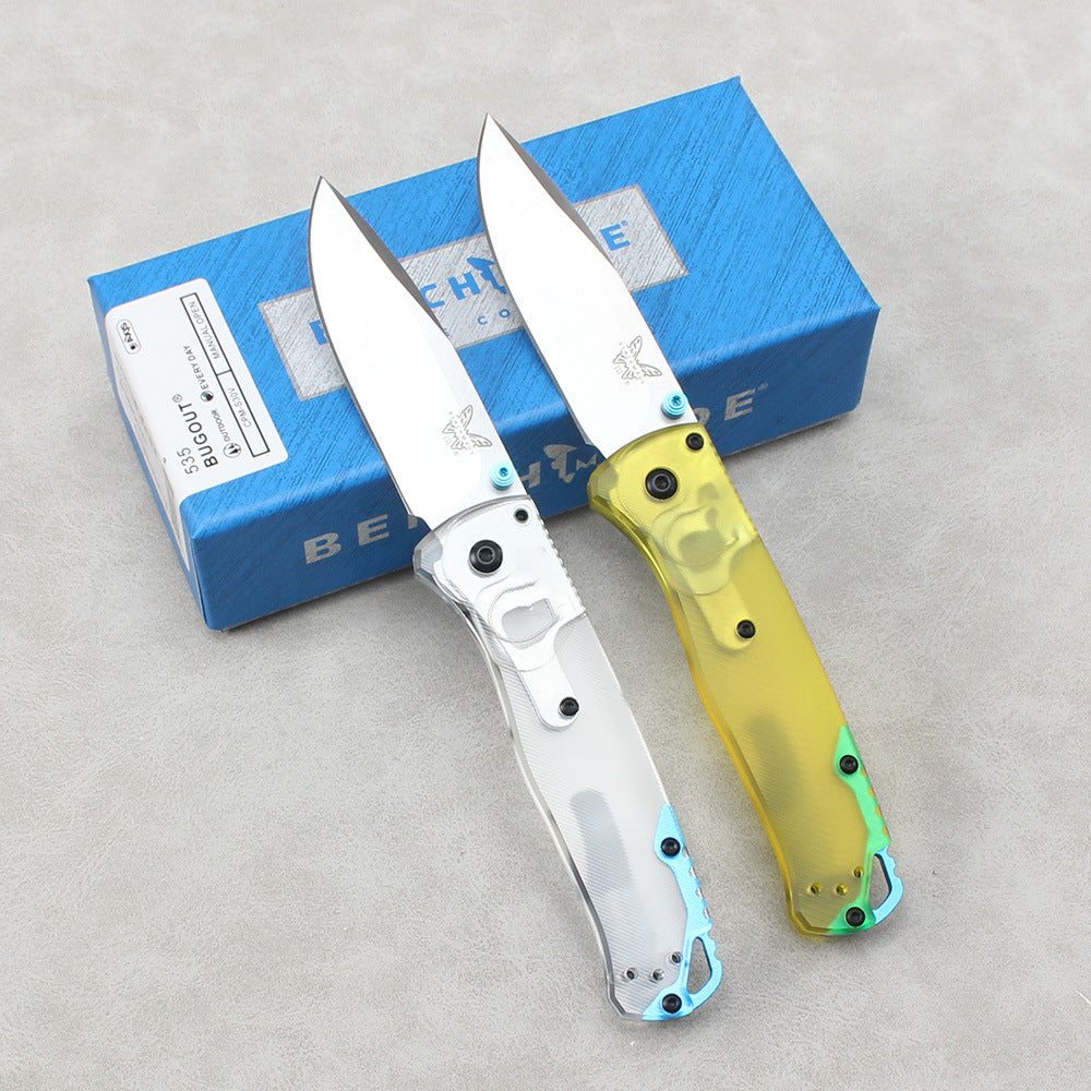 Benchmade 535 Folding Knife with PEI Handle – Lightweight EDC Knife, Sharp, Ideal for Unboxing