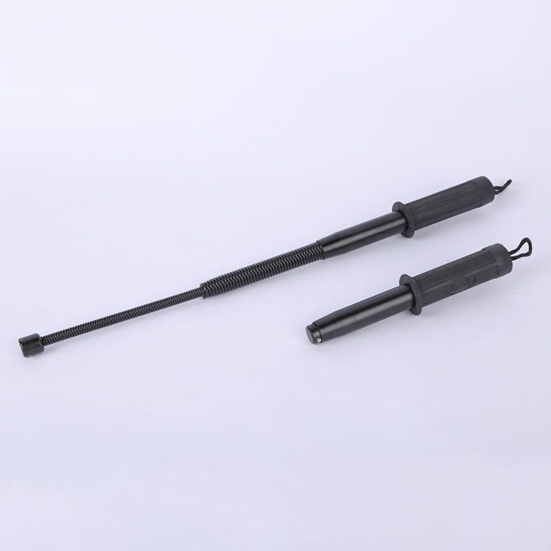 Martial arts spring whip with rubber handle, soft whip, telescopic whip, retractable whip, anti-wolf weapon, spring stick, spring soft stick